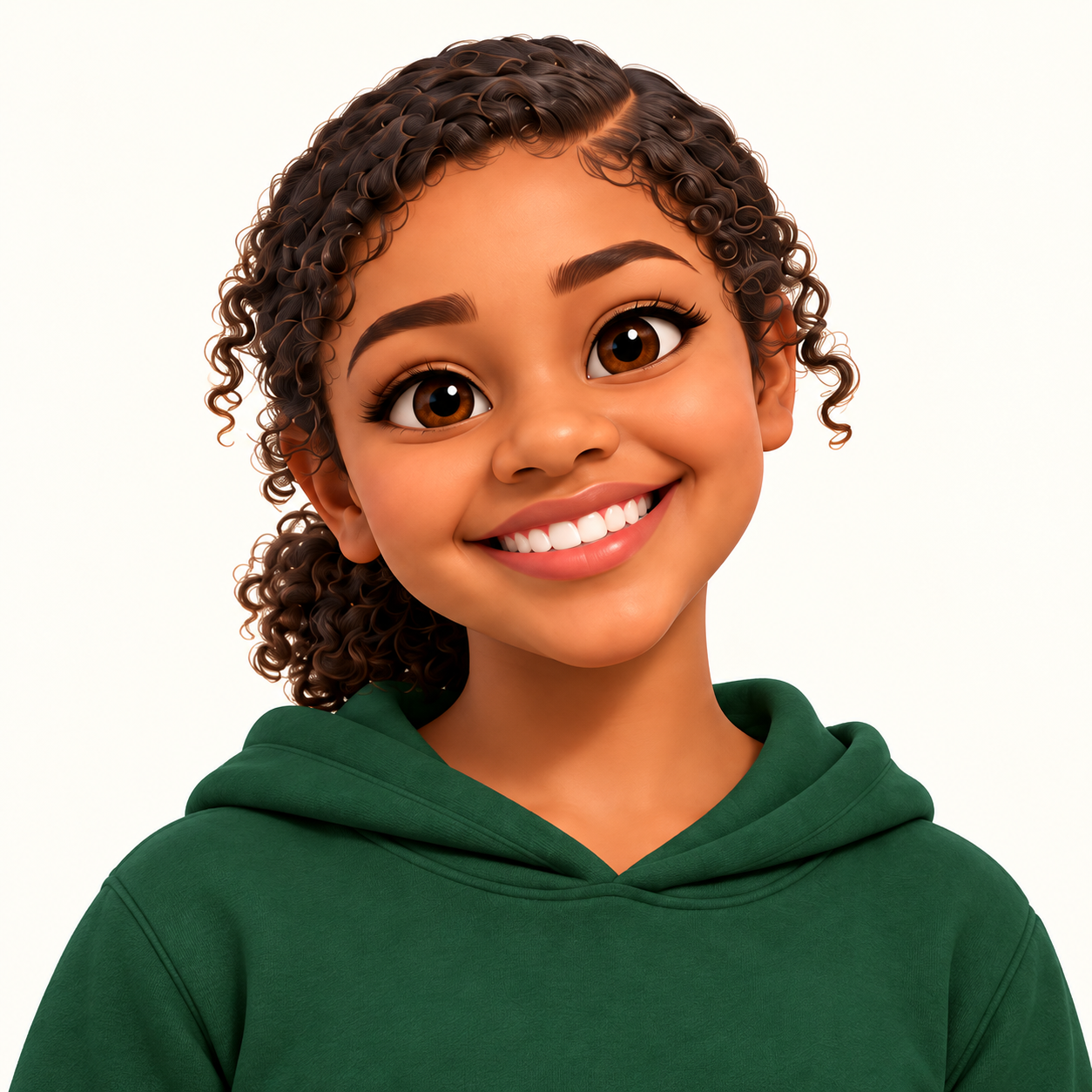 Zoey, Nia’s smiling older sister